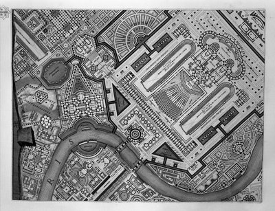 Map of Campus Martius by Robert Adam